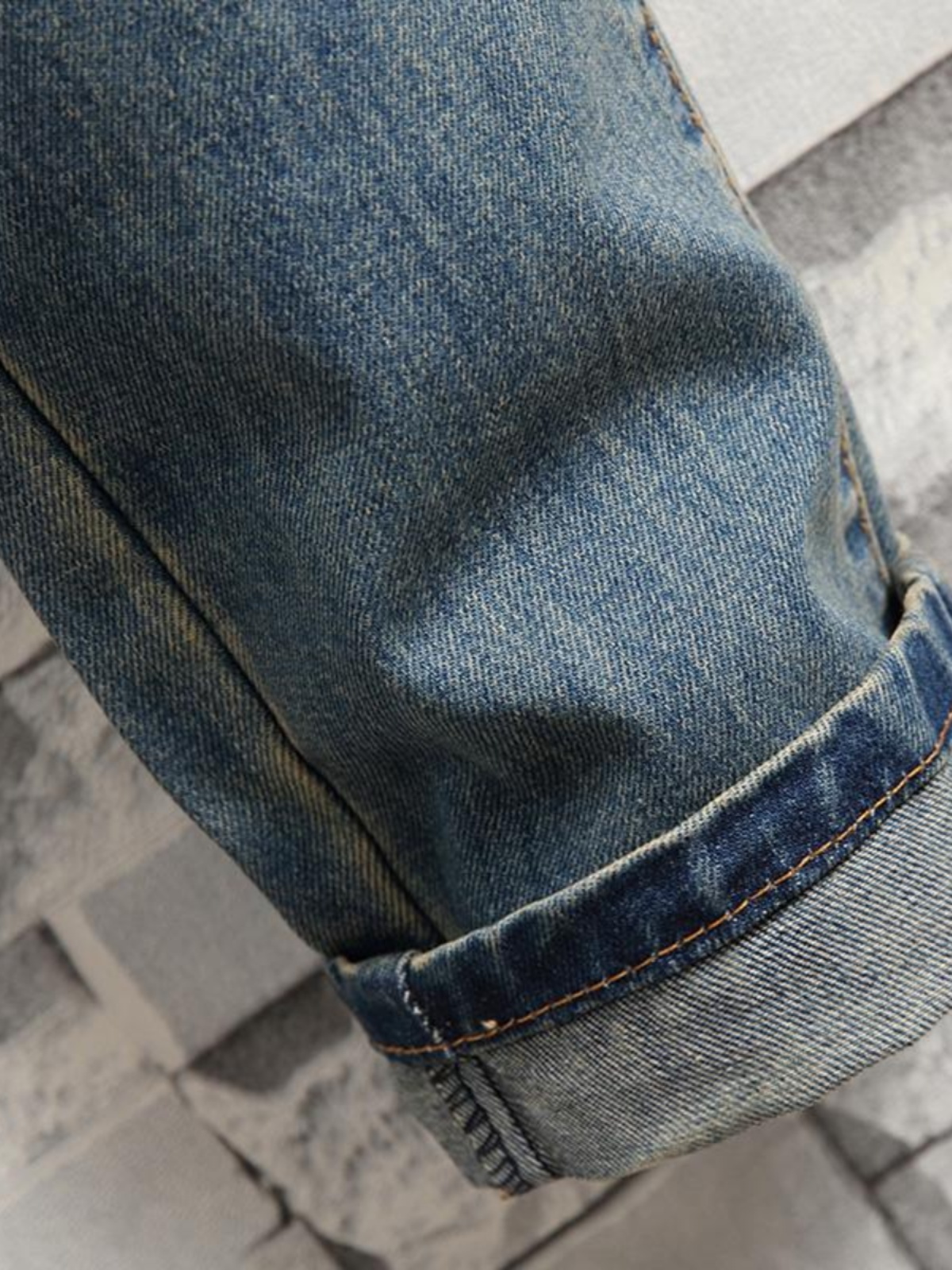 Retro Distressed Men's Jeans S - Streetwear Brand Stoned & Co avaliação e preço