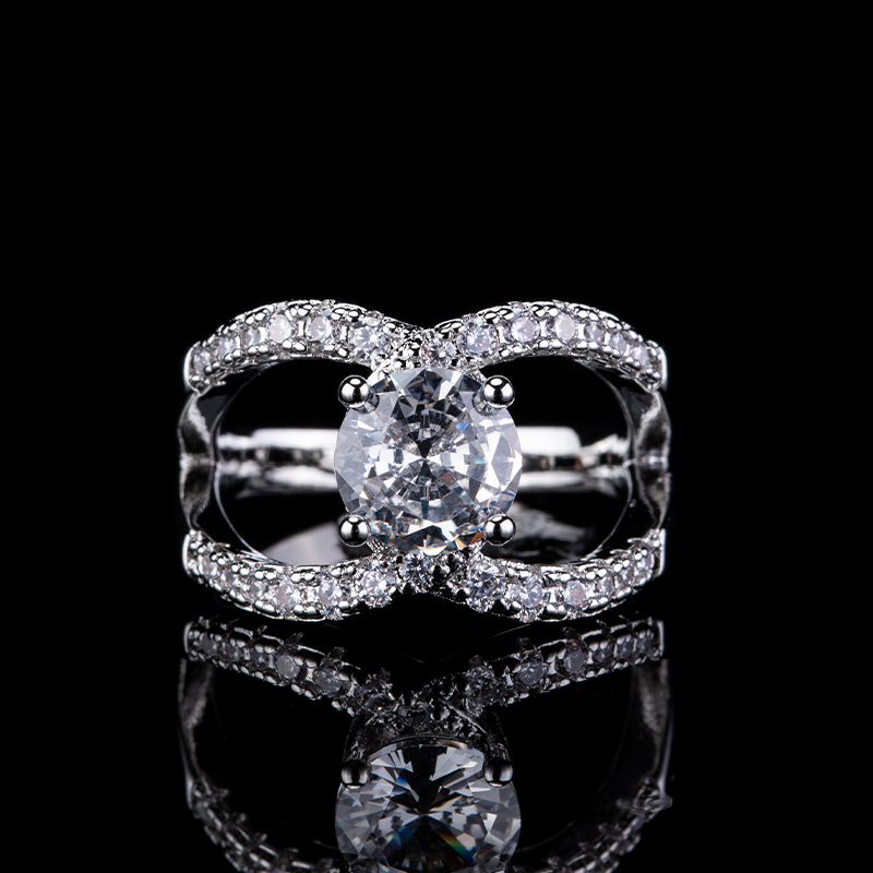 925 Sterling Silver Shiny Zirc - Streetwear Brand Rings avaliação e preço