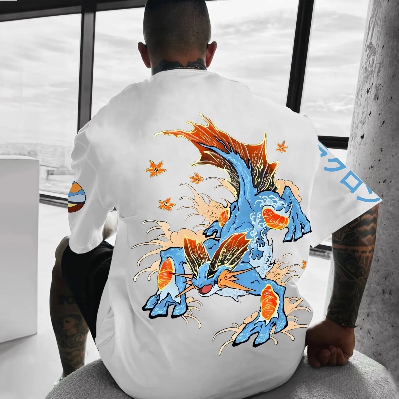 Pokémon Co-branded Print T-shi - Streetwear Brands avaliação e preço