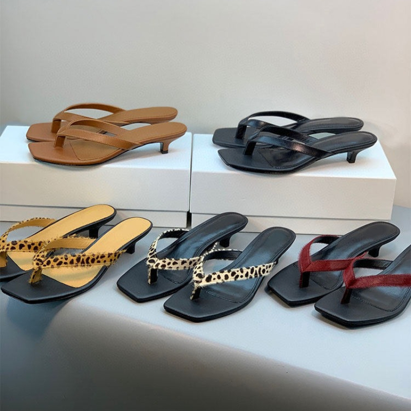 Luxury Brand Leather Heeled Fl - Streetwear Brands avaliação e preço